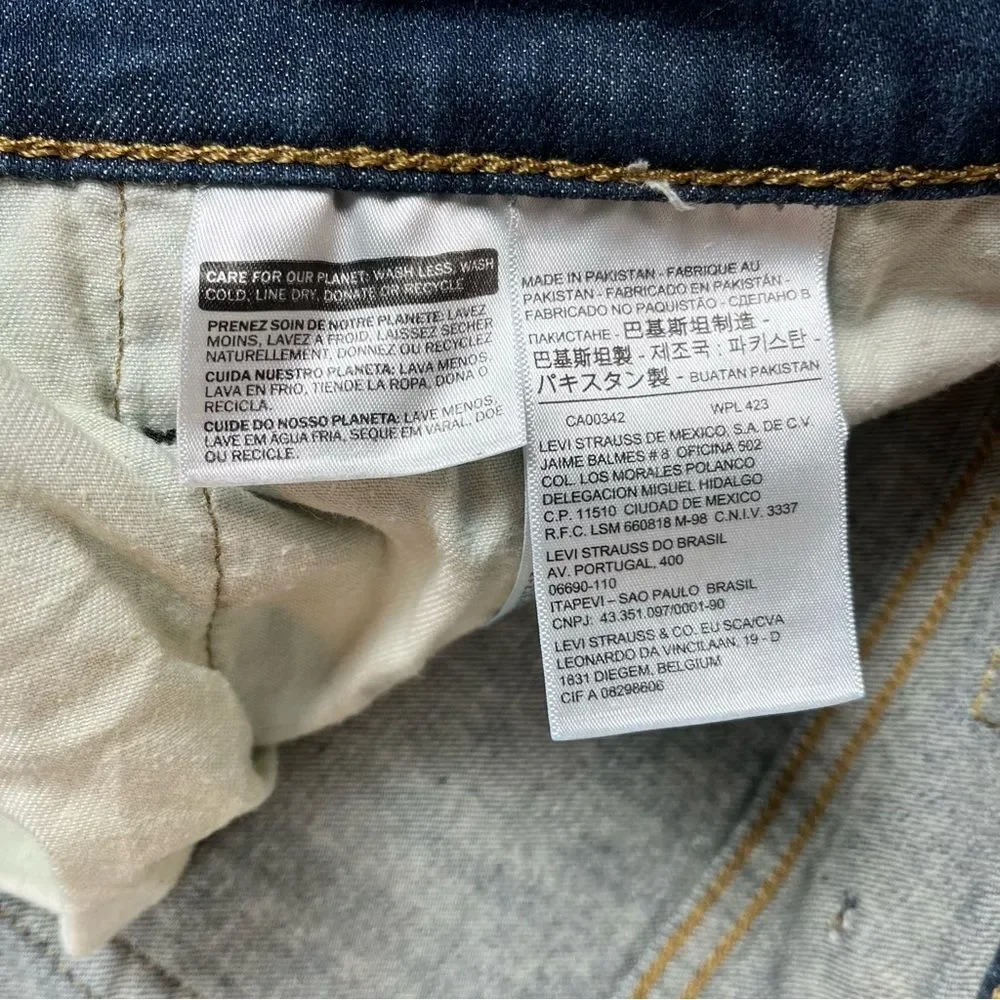 Levis 559 48 x 30 Relaxed Fit Straight Leg Blue‎ Jeans 100% Cotton Medium Wash